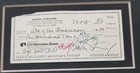 Barbra Streisand Signed Matted   Framed Personal Check Jsa Loa Autographed Rare