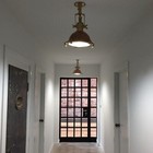 Nautical New Marine Brass And Copper Hanging Small Light 3 Pcs