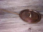 Vintage Williams Sonoma Fry Pan Skillet W  Copper Lid Stainless Made France  Z64