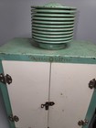 General Electric Salesman Sample Toy Refrigerator Circa 1920s Green   White 15 