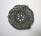 Vintage Rustic Ornate Scroll Cast Iron Hanging Plant Basket Planter Victorian