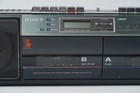Vintage Sony Cfs-w501 Sound Rider Boombox Dual Cassette Recorder Am fm Radio