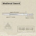 Hand Forged Carbon Steel Viking Sword Battle Ready Medieval Sword With Scabbard