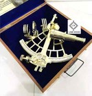 New Reproduction Vintage Maritime Brass Nautical Sextant Kelvin Hughes London