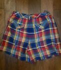 Polo Ralph Lauren Women   s Plaid Waist Elastic Multicolor Shorts Summer