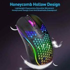 Wireless Gaming office Optical Sensor Rgb Backlight Mouse Honeycomb Rechargeable