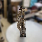 Wooden Ship Model Handmade Retro Item Antique  9e6ead