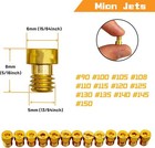 24pcs Carburetor Main Pilot Jet Kit For Nibbi Pwk Keihin Honda Cvk Yamaha Oko Gy