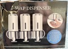 Spa Shower Soap Dispenser Shampoo conditioner body Wash 3 Separate Chambers