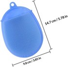 2pcs Bath Scrubber Brush For Gentle Skin Care Silicone Soft Lathering Texture  S