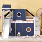 House Bunk Bed With Slide Tent Tower Loft Bunk Bed W  Stairs Platform Bed Frames