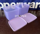 Tupperware Freezer It Square Rounds 800ml Container Set Of 2 Lavender New