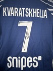 Khvicha Kvaratskhelia Signed Paris Psg Shirt Jersey With Proof   Coa