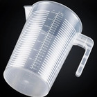 1pc Transparent Plastic Measuring Cup Food Grade Kitchen   Lab Beaker - New
