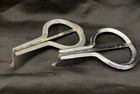 Vintage Set Of 2 Musical Jaw Harp Mouth Drum Silver Plated  Maultrommel England
