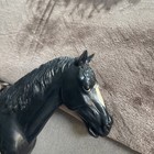 Vintage Louis Marx Black Thunderbolt Horse With Some Accessories