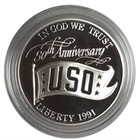 1991-s Proof  1 Silver Uso Commemorative Box  Ogp   Coa
