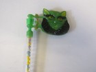 Vintage Halloween Plastic Black Cat Ratchet Noisemaker Candy Container