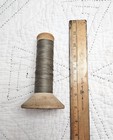 Antique Spool Wood Wooden Bobbin Industrial Textile Sewing Thread