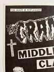 The Cramps Middle Class Sd Flyer Misfits Black Flag Punk Poster Rare