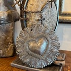 Haitian Metal Heart Wall Art   Fair Trade   Handmade Recycled Steel   Folk Art