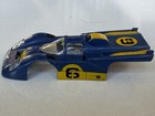 Aurora   Afx Ferrari 512m Ho Slot Car Body Only Blue   Yellow  as Shown 