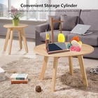 Wooden Yarn Holder For Crocheting Knitting - Upgraded Magnetic Yarn Brown