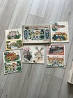 Antique 1910s Building Fun Toy Game Set     Vintage Lithograph Cutouts  Ephemera