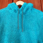 Chubbies Sherpa Fleece Hoodie Shirt Blue Green Size Large