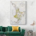 1869 Map Of North Island New Zealand - Settlements Maori Lands Rivers Mountains