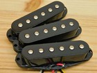 G m  S-90 s Single Coil Sized P-90 s With Pole Pieces Black Covers A5