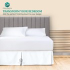 Bed Skirt 850tc Hotel Quality 100  Egyptian Cotton Bed Skirt 24  Drop Length    
