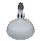 Vintage 18  White Porcelain Enamel Barn Gas Station Light Rlm Dome Shade