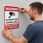 2 Pack Large Sign  Private Property No Trespassing  10x14