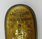 Antique Pin Metal Velvet Pin Cushion Advertising Darning Weaver Mending Pad 1890
