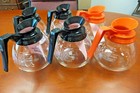 For Bunn  Lot Of 6  12 Cup Commercial Coffee Pots decanters - 4 Black   2 Orange