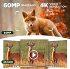 Solar Power Wifi 4k Uhd Trail Camera Dual Lens 60mp Hunting Game Wildlife Cam