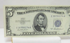 U s  Silver Certificate 5 00 Dollar  Series 1953   Blue Seal  C 84720422 A 