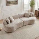 Sectional Sofa Couch 4-seater Sofa  Boneless Sofa Floor Modular Sofa-no Assembly
