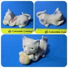 Vintage Porcelain Ceramic Bone China Animal Cat Figurines Lot  b 