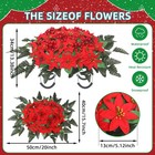 Christmas Cemetery Flowers Saddle For Grave Decorations-headstone Flower Sadd   