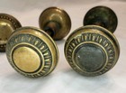 Pair Of Antique Victorian Ornate Brass Door Knobs Free S h Restoration 