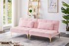 Convertible Sofa Bed Futon Sofa Couch Teddy Upholstered Sofa For Living Room