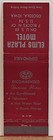 Elms Plaza Motel Osceola Ia Iowa Duncan Hines Recommended Matchbook Cover