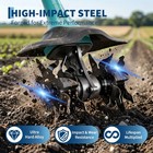 Cordless Electric Garden Tiller Cultivator Battery Rototiller For Garden 2x2 0ah