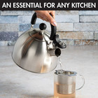 Stewart Whistling Stovetop Tea Kettle  Grade Stainless Steel  Hot Water Fast To
