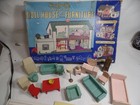 Vintage Strombecker Toy Dollhouse Doll Furniture Wood W Box