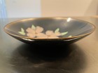 Vtg 1981 Signed Enamel On Copper Art Bowl Pink Dogwood Blossoms 