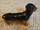 Vintage Beswick England Brown black Standing Ceramic Dachshund Male 9 