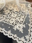 Antique Lace - Circa 1900   s  Tambour Lace Curtain